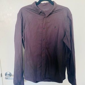 All Saints Men’s Flannel Shirt | Size Medium